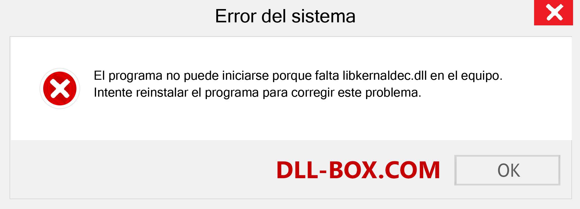 ¿Falta el archivo libkernaldec.dll ?. Descargar para Windows 7, 8, 10 - Corregir libkernaldec dll Missing Error en Windows, fotos, imágenes